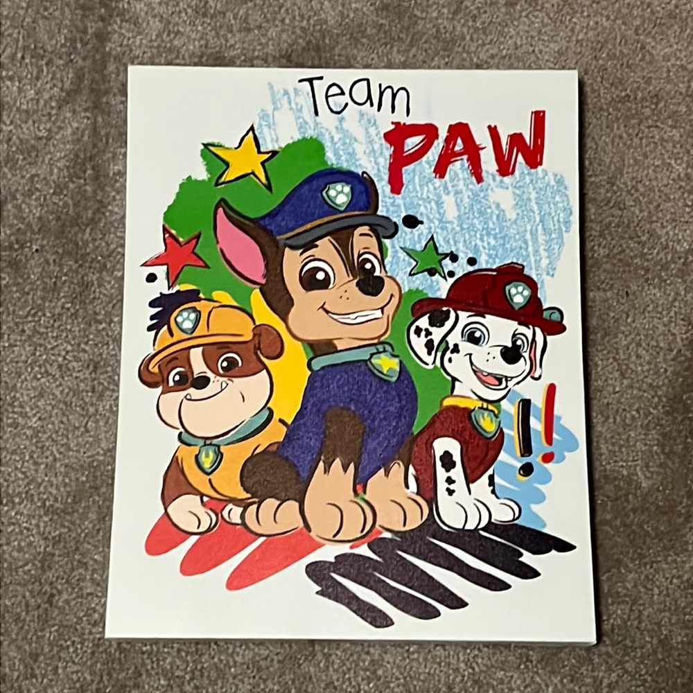 Paw patrol wall art